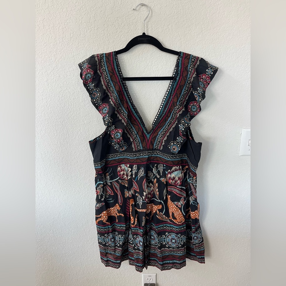 Patterned anthropologie dress